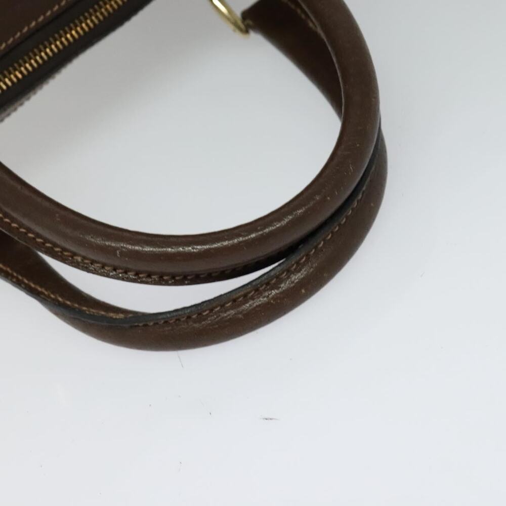 GUCCI GG Supreme Web Sherry Line Hand Bag Pvc Beige Gold Red - Picture 7 of 16